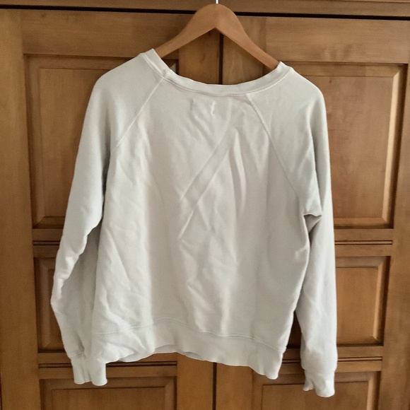 Bundle of Two MATE the Label Terry Raglan Sweatshirts- Charcoal Gray and Bone - Picture 7 of 10